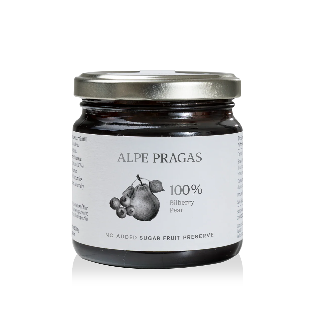 Composta di mirtillo Nero e Pera 100% Frutta - Alpe Pragas