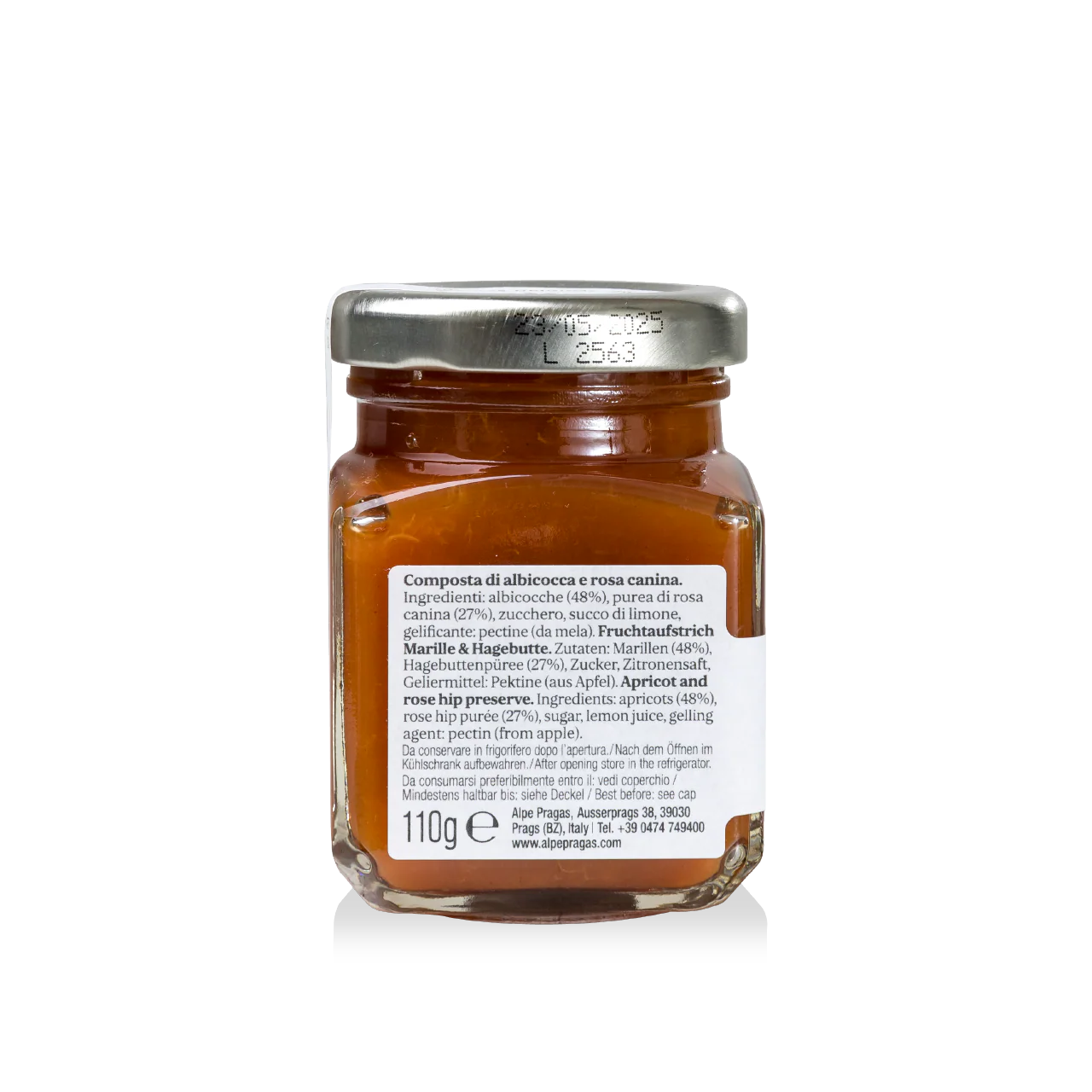 Composta di Frutta Albicocca e Rosa Canina - Alpe Pragas - Delizie di frutta dal Trentino