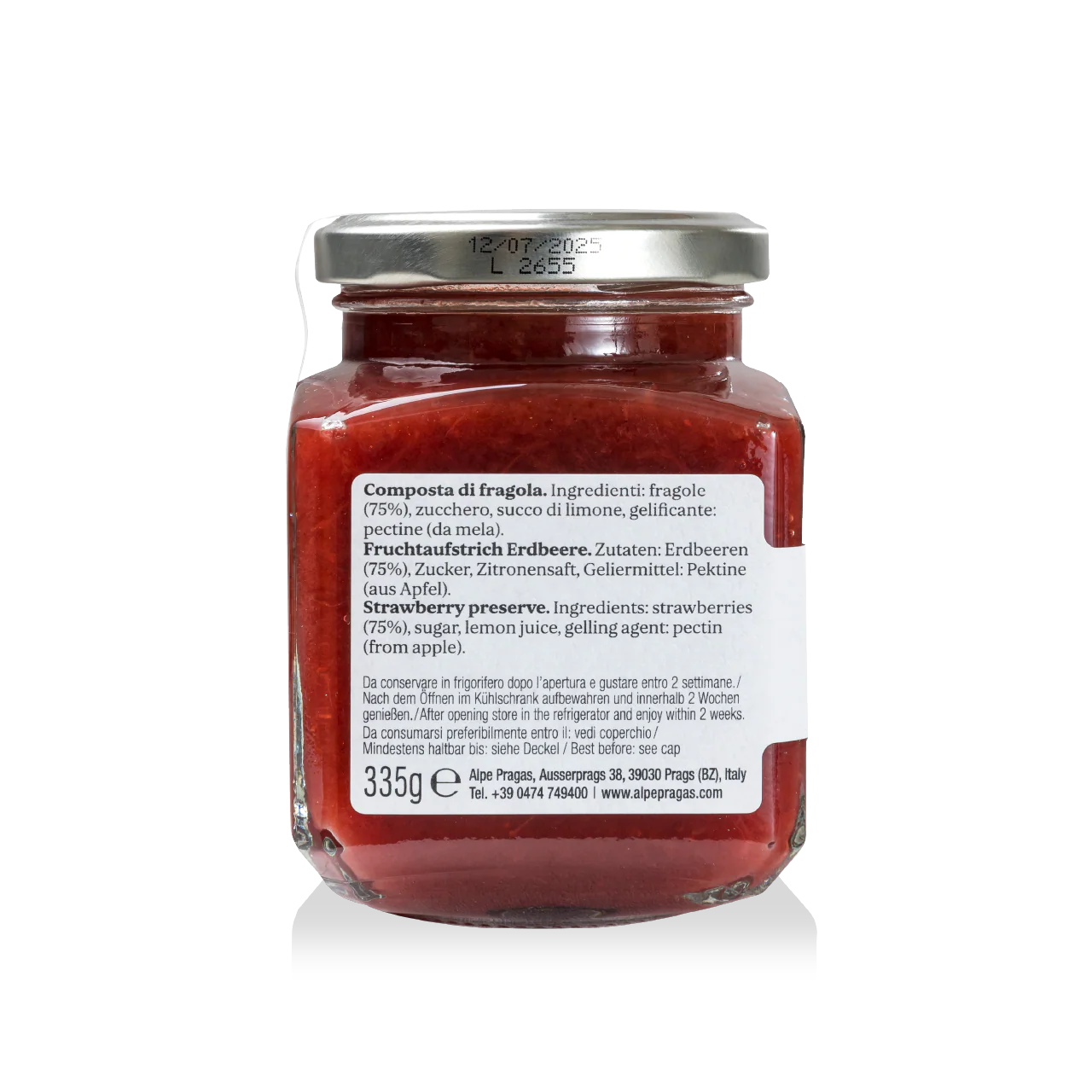 Composta di Fragola - Alpe Pragas - Delizie di Frutta dal Trentino