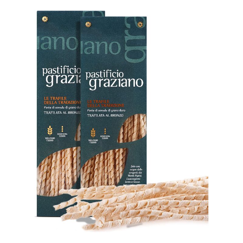 Fusilli Lunghi - Pasta di Semola di Grano Duro - Pastificio Graziano