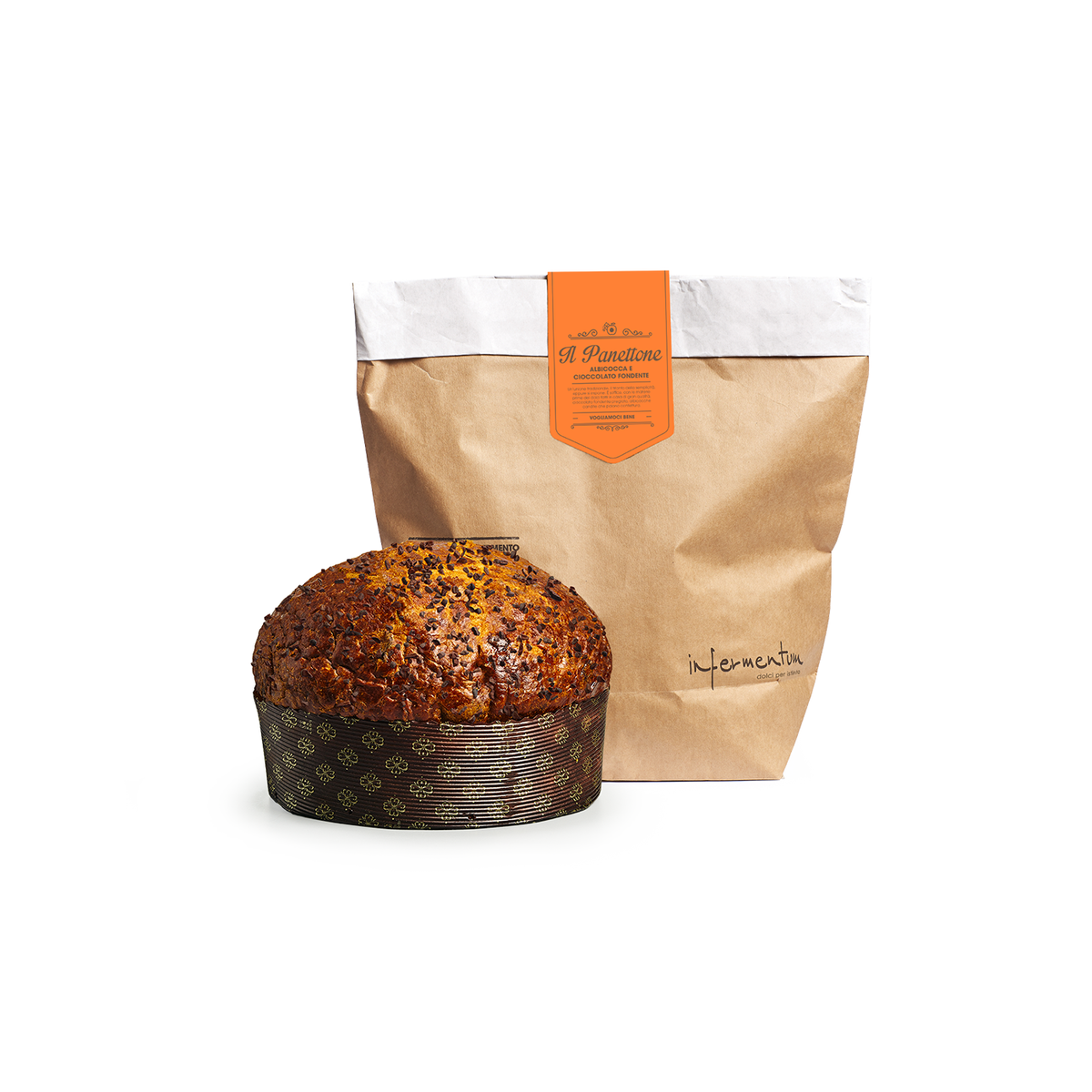 Infermentum - Panettone albicocca e cioccolato fondente 750 g