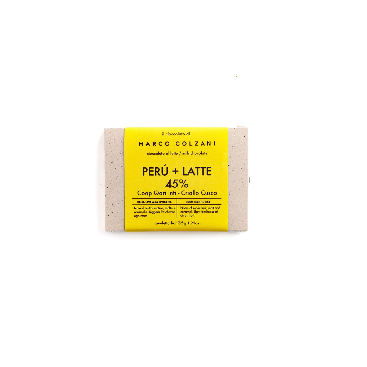 Marco Colzani - Tavoletta di cioccolato 35g Perù Gran Chililique Piura 45% + Latte Piemontese