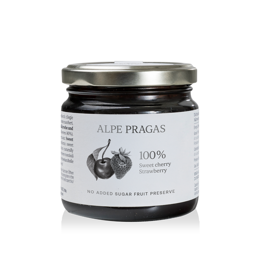 Composta Ciliegia dolce e Fragola 100% frutta Alpe Pragas 200 g
