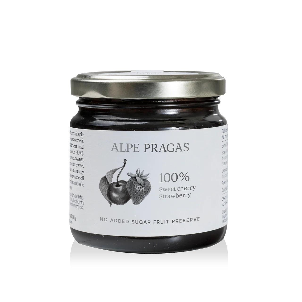 Composta di Ciliegia dolce e Fragola 100% Frutta - Alpe Pragas