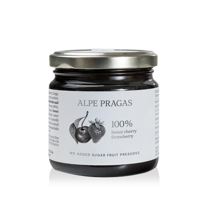 Composta di Ciliegia dolce e Fragola 100% Frutta - Alpe Pragas
