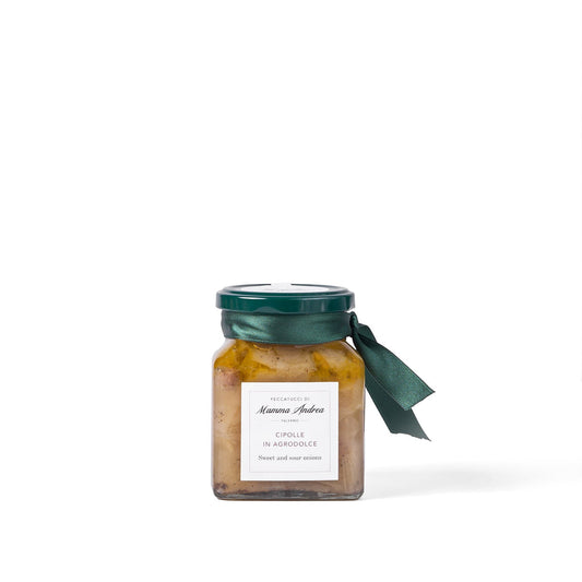 I Peccatucci di Mamma Andrea - Cipolle in agrodolce con uvetta e pinoli 300 g