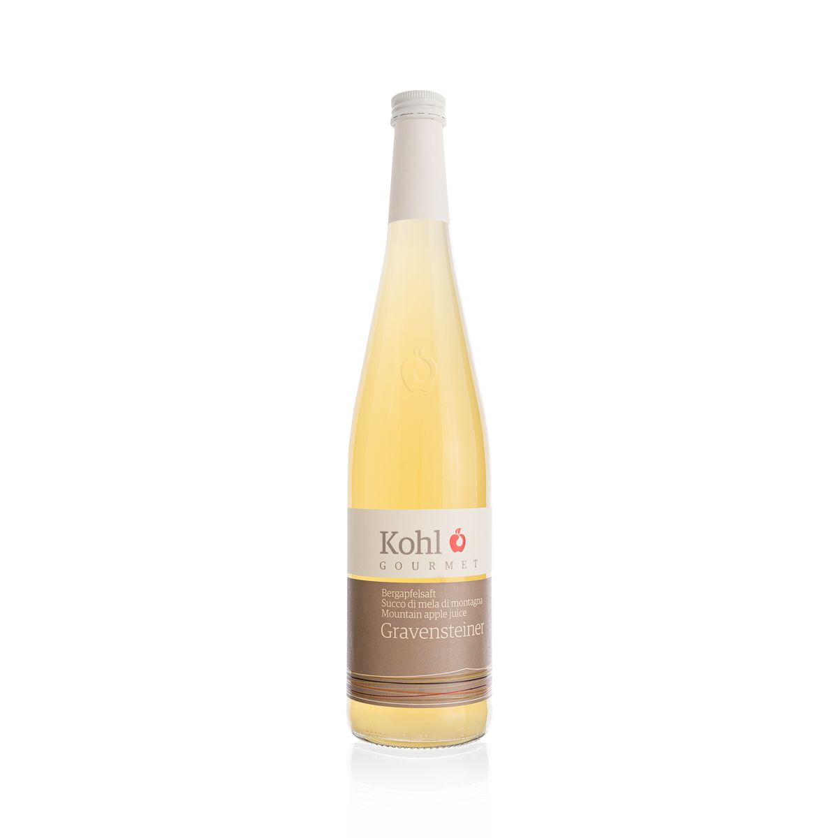 Kohl Gourmet – Succo di mela di montagna Gravensteiner 750 ml