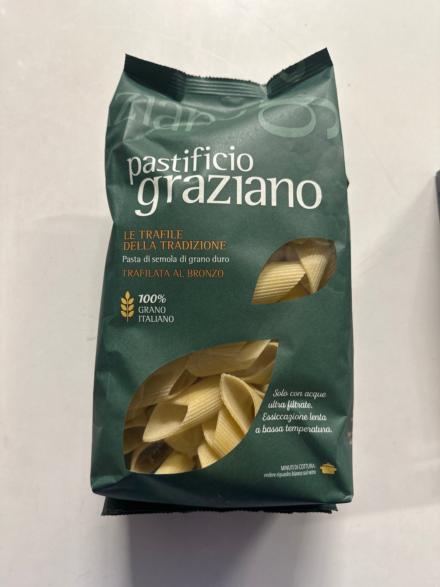 Mezzi Bombardoni Rigati - Pasta di Semola di grano duro - Pastificio Graziano