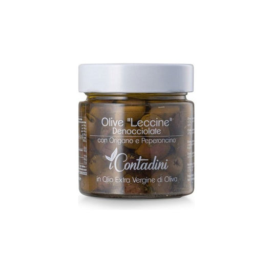 Olive Leccine denocciolate e condite 230 g I Contadini - Tradizione Salentina
