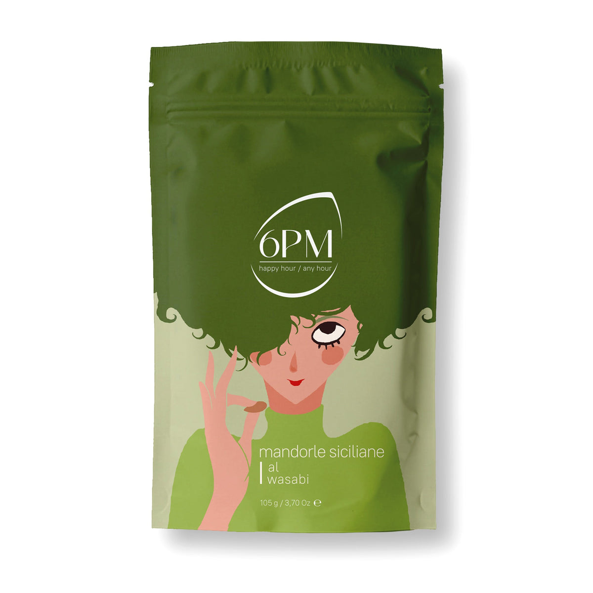 6PM – Mandorle siciliane al Wasabi 105 g