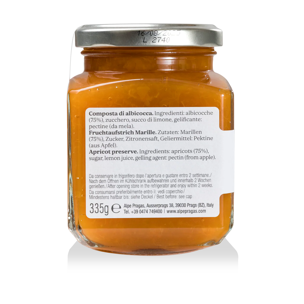 Composta di Albicocca - Alpe Pragas - Delizie di Frutta dal Trentino