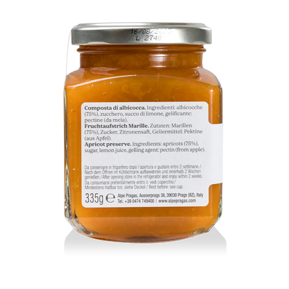 Composta di Albicocca - Alpe Pragas - Delizie di Frutta dal Trentino