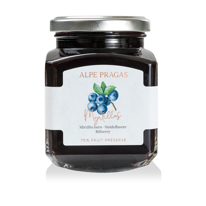 Composta di Mirtillo Nero - Alpe Pragas - Delizie di Frutta dal Trentino