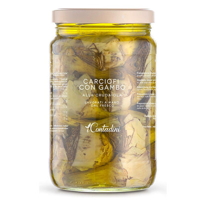 Carciofi con gambo alla crudaiola - I Contadini