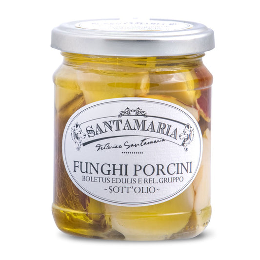 Santamaria – Funghi porcini bianchi tagliati sott'olio