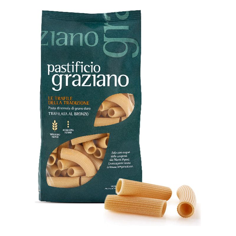 Rigatoni - Pasta di Semola di Grano Duro - Pastificio Graziano