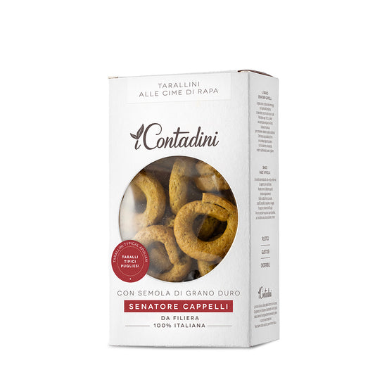 Tarallini alle cime di rapa 250 g - I Contadini - Tradizione salentina