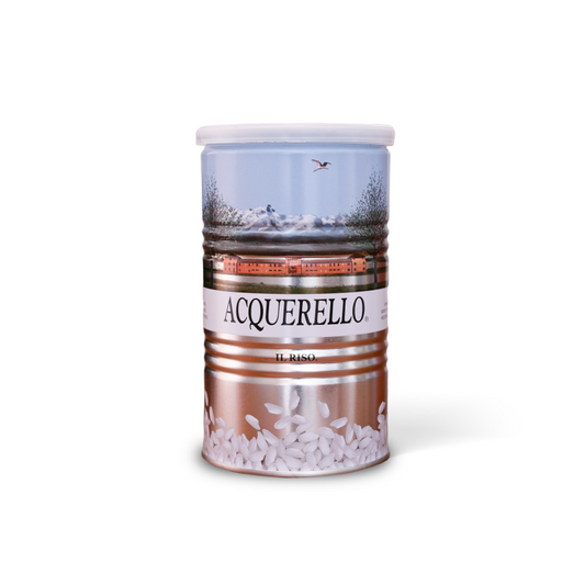 Acquerello - Riso Carnaroli invecchiato 1 anno, lattina 500 g