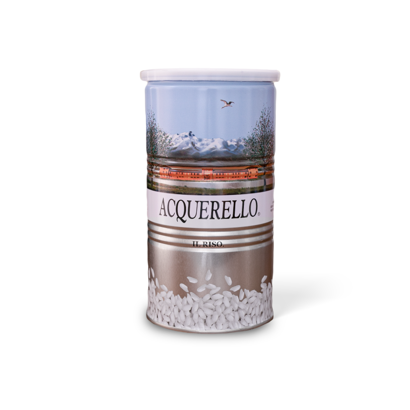 Acquerello - Riso Carnaroli invecchiato 1 anno, lattina 1 kg