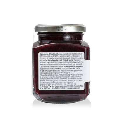 Composta di  Frutti di Bosco - Alpe Pragas - Delizie di Frutta dal Trentino