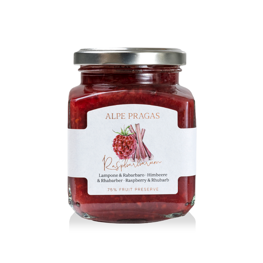 Composta di Lampone e Rabarbaro Alpe Pragas 335 g