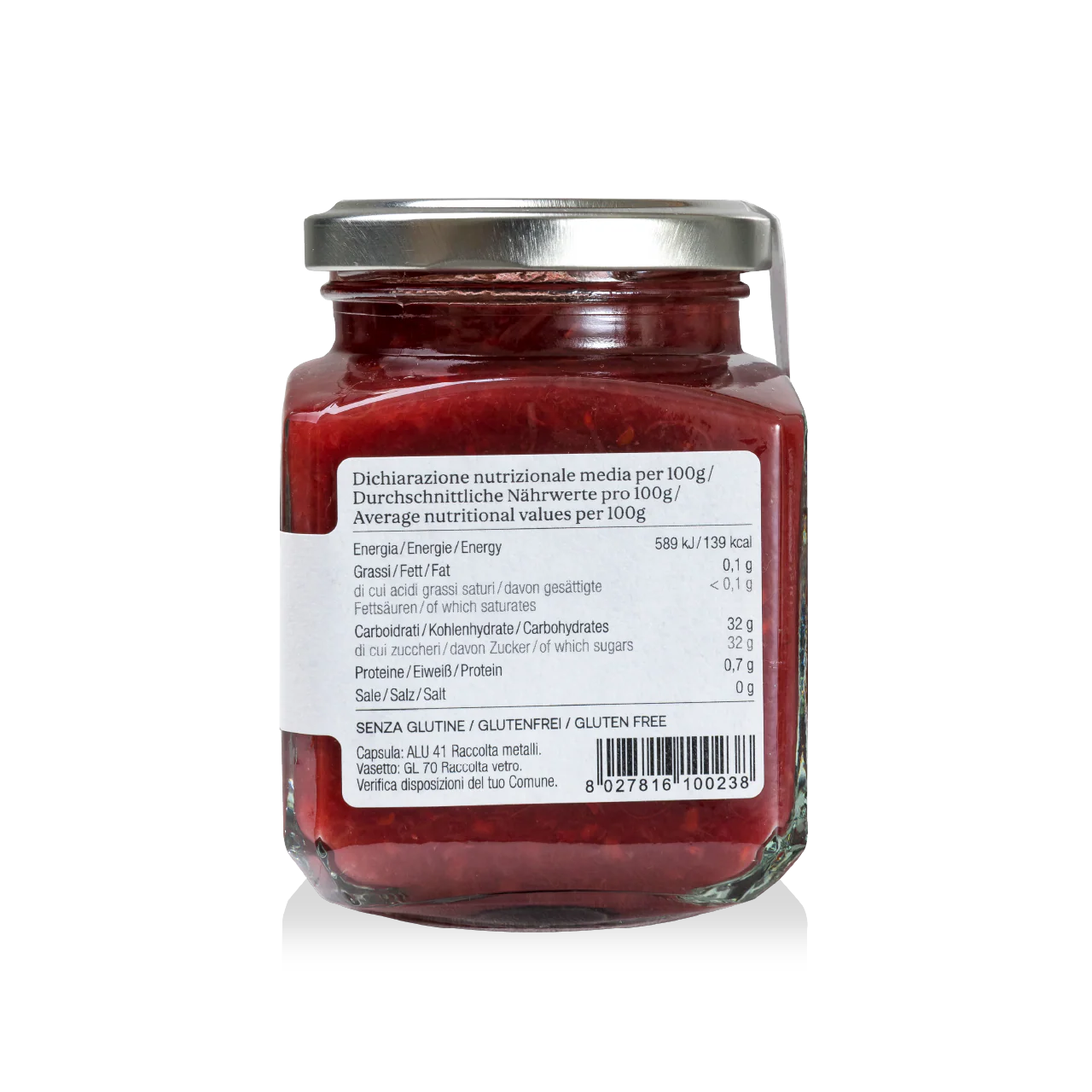 Composta di Lampone e Rabarbaro - Alpe Pragas - Delizie di Frutta dal Trentino