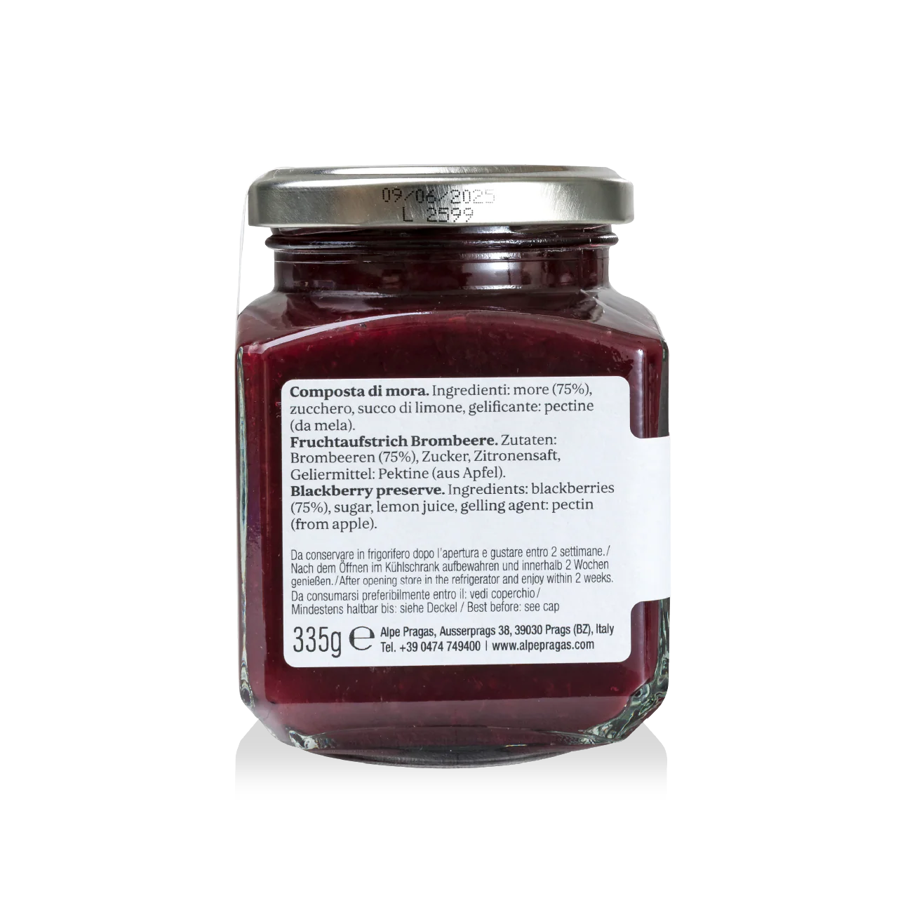 Composta di Mora - Alpe Pragas - Delizie di Frutta dal Trentino