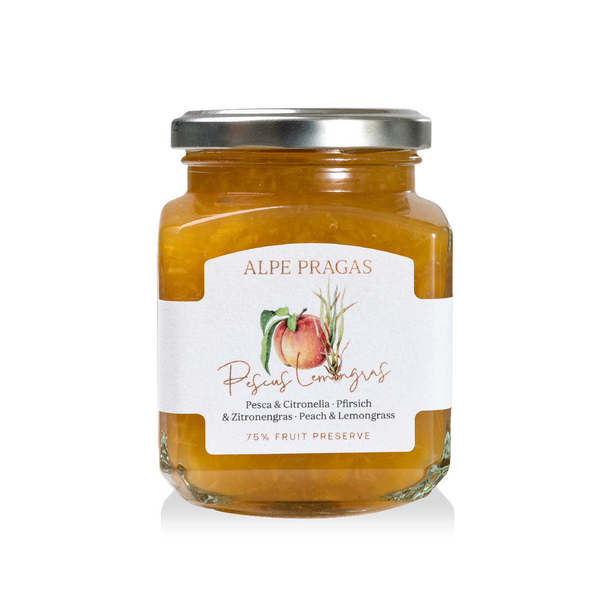 Composta di Pesca e Citronella Alpe Pragas 335 g