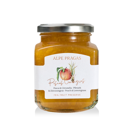 Composta di Pesca e Citronella Alpe Pragas 335 g