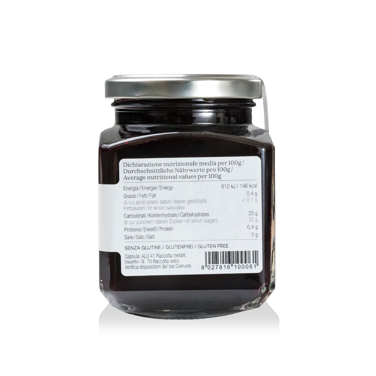 Composta di Mirtillo Nero - Alpe Pragas - Delizie di Frutta dal Trentino