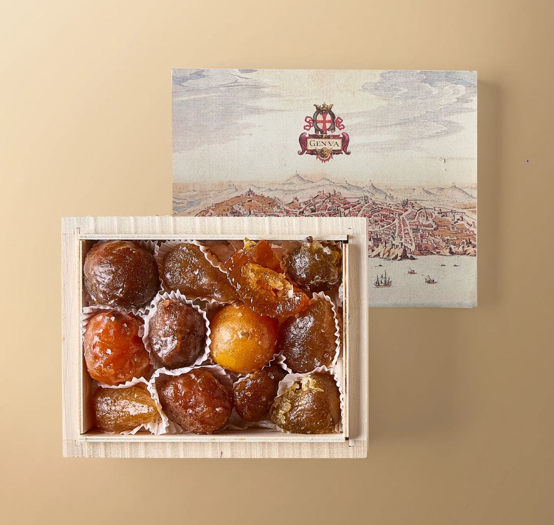 Confetteria Romanengo - Frutta Candita - Confezione di Legno