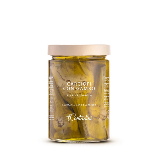 Carciofi con gambo alla crudaiola - I Contadini