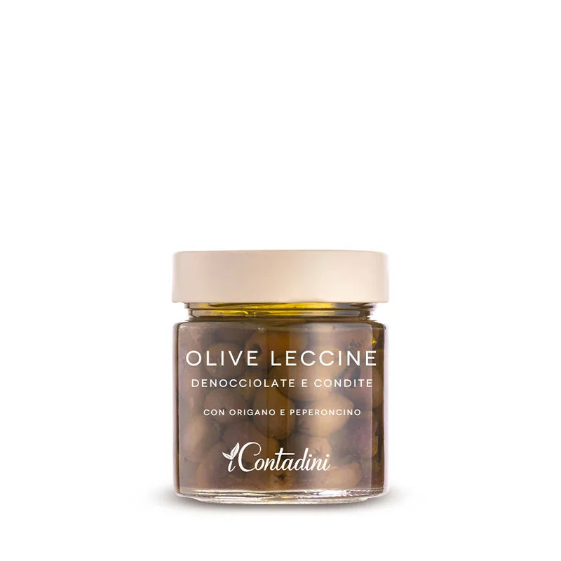 Olive Leccine denocciolate e condite 230 g I Contadini - Tradizione Salentina