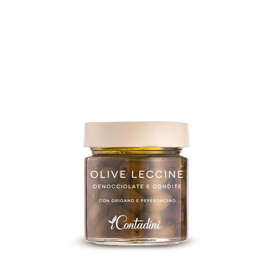 Olive Leccine denocciolate e condite 230 g I Contadini - Tradizione Salentina
