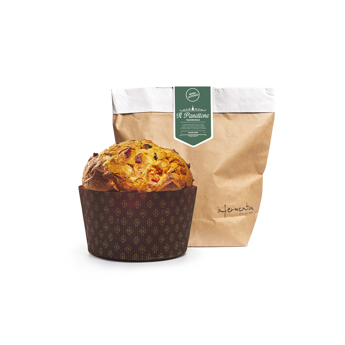 Infermentum - Panettone tradizionale senza lattosio 1000 g