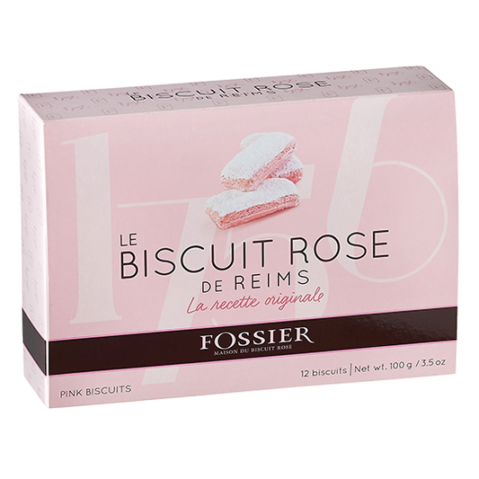 Biscotti - Biscotti Rosa di Reims - Scatola 100g - Maison Fossier