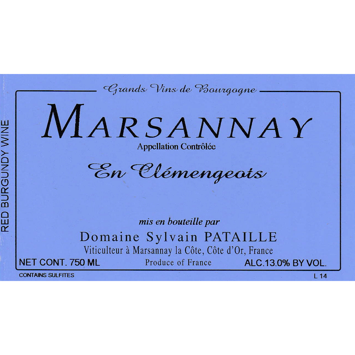 Sylvain Pataille – Marsannay AOC "En Clémengeots" 2022