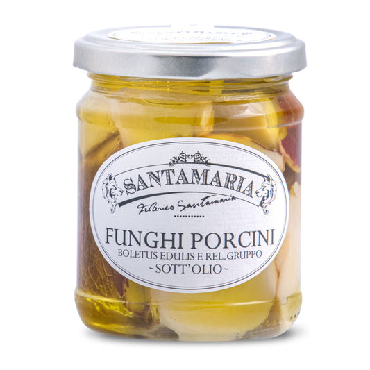 Funghi Porcini Testa Nera Tagliati Sott'Olio 290g - Federico Santamaria