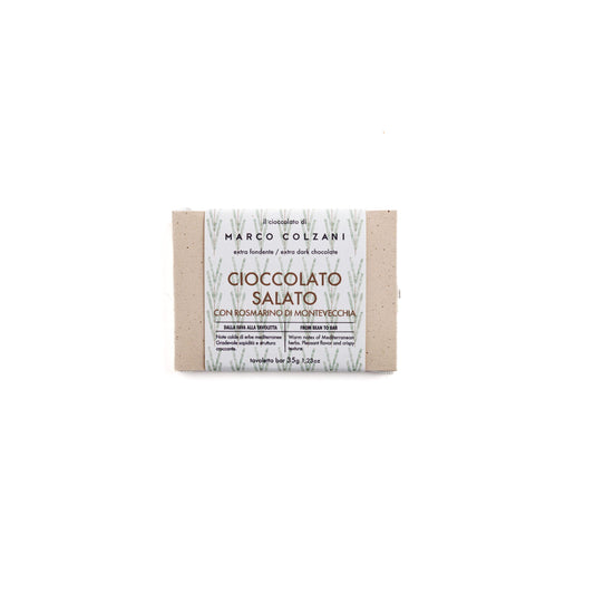 Marco Colzani - Tavoletta di Cioccolato 35gr - Cioccolato Salato al Rosmarino